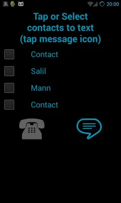 Shake to Call/Message FREE android App screenshot 2