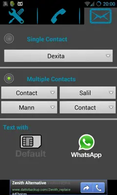 Shake to Call/Message FREE android App screenshot 3